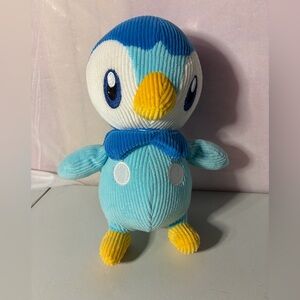 Jazwares Pokemon Piplup Plush Corduroy 8 Inch Authentic Stuffed Toy